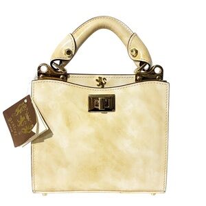 Pratesi 1948 ANNA MARIA LUISA DE' MEDICI RADICA 150 Cream Leather Made in Italy